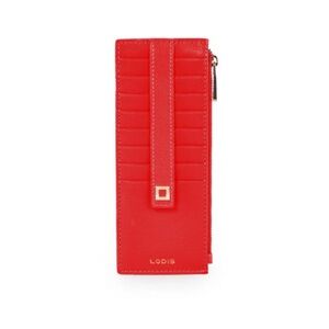 NWOT LODIS genuine red leather wallet